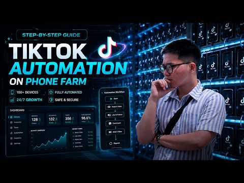 TikTok Automation on Phone Farm: Run 100+ Accounts Automatically