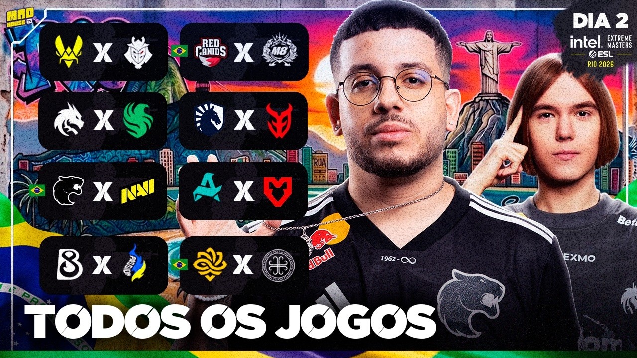 IEM RIO 2026 (DIA 02) - TODOS OS JOGOS - COMPLETO