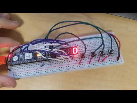 [Cmod A7 FPGA] 4-Digit 7-Segment Display Hexadecimal Counter ...