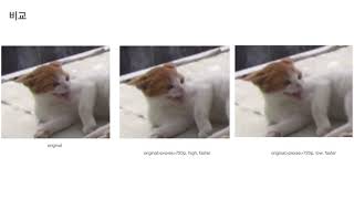 imovie 내보내기 옵션별 화질 비교