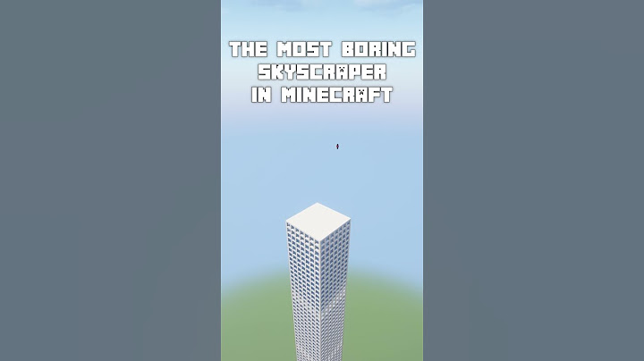 Building The Most Boring Skyscraper in Minecraft!  #minecraft #building #minecraftbuilding