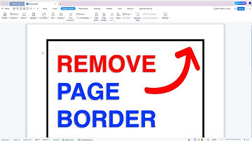 How To REMOVE BORDER In WPS Office of Page