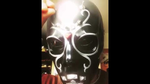 Circuit bent Harry Potter mask by Psychiceyeclix  #circuitbending #noise #glitch  #harrypotter  #diy