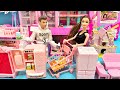 Unboxing Barbie Princess Furniture &amp; Kitchen Toys Collection Review | ASMR
