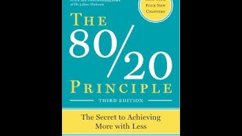 The Secret to Working Smarter, Not Harder: The 80/20 Principle