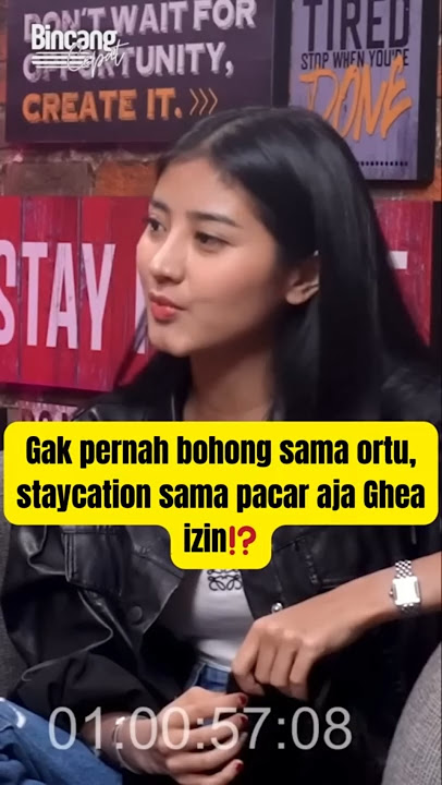 Never lie to parents, just staycation with boyfriend Ghea asked permission ⁉️ #podcast #gheayoubi...
