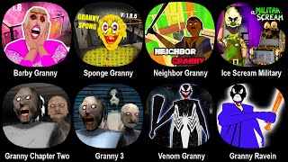 Barbie Granny, Sponge Granny, Neighbor Granny, Ice Scream Military, Granny 2, Granny 3, Venom Granny screenshot 5