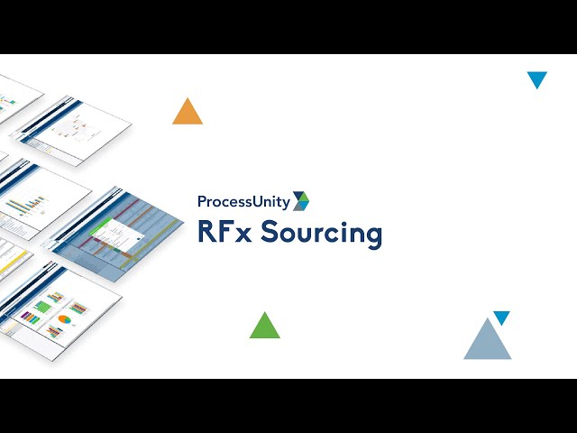 ProcessUnity: Automate Vendor Sourcing & Contracting (RFx Sourcing Solutions)