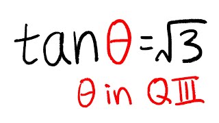 Given tanθ=sqrt(3). Determine the value of other trig functions.