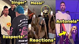 Public Priceless Reactions to Messi & Antonela at Maluma Concert 🎵📷😍