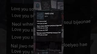 Bts Fake Love Song S  bts  lyircs fakelove mapofthesoulpersona