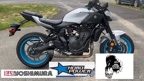 2025 Yamaha MT07, HORD intake with Yoshimura full exhaust testing and tuning: Flashed by Vcyclenut