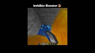 Minecraft Invisible Elevator😱 #minecraft #shorts