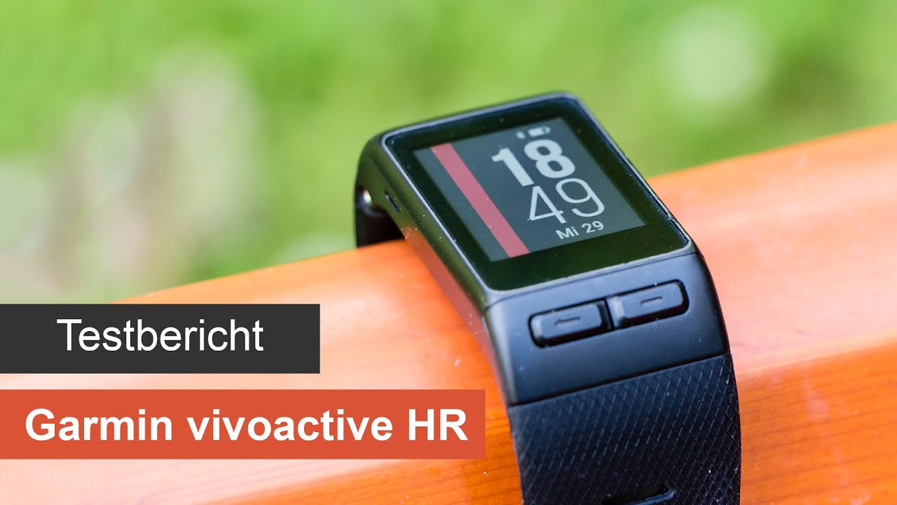 Garmin vivoactive HR im Test [Deutsch] - Sport-GPS-Smartwatch mit  Herzfrequenzmessung - YouTube