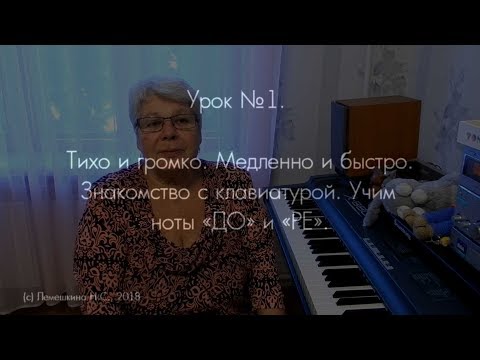 Видеокурс Обучение Игре На Фортепиано Детей От 2,5 Лет. Урок 1