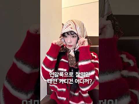 (연말룩 추천)태연의 10만원대 가디건 어디꺼?