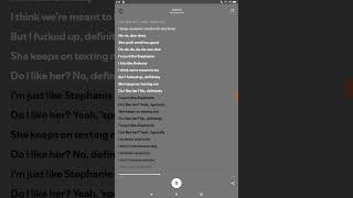 Stephanie #spotify #spotifylyrics #song #stephaniesong