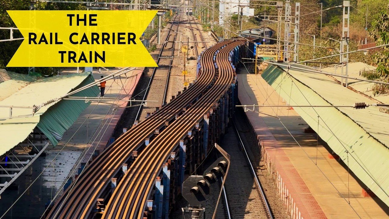 Самый длинный железнодорожный поезд, невероятно редкий | Индийские железные дороги #поезд #видеоп...