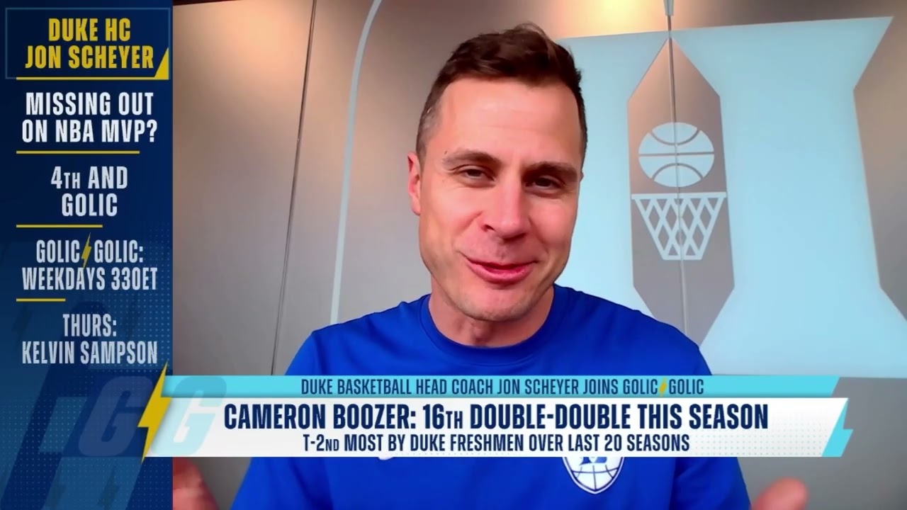 Jon Scheyer Talks Cam Boozer, Michigan Win & NCAA Tournament Prep