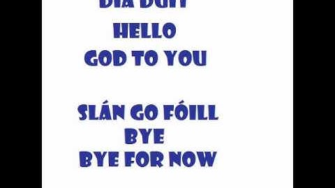 One Minute Irish - Lesson 1