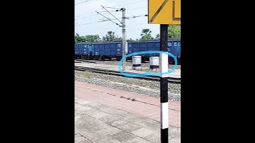 Axle Counter of Truck |Junction Box | Battery Box | Aluminium Box near Railway Truck. Indian Railway