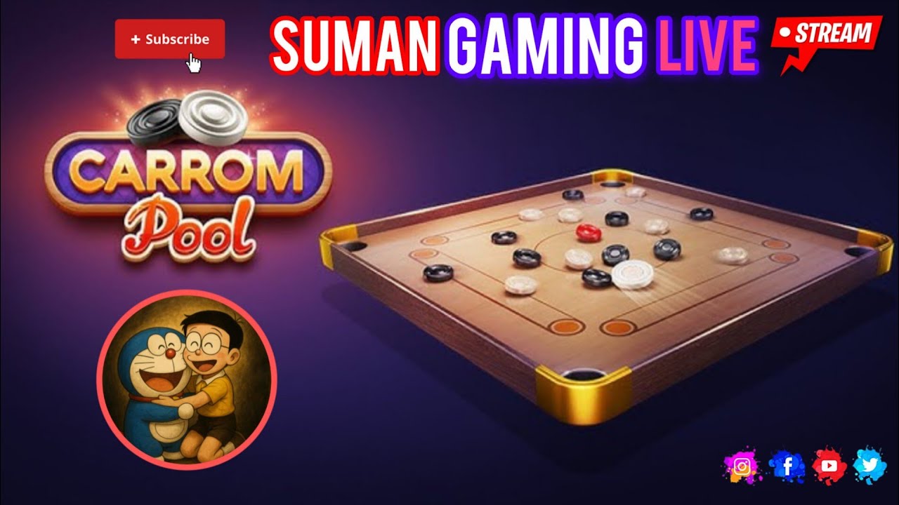 SUMAN=GAMING  is live!Carrom Pool Live Gameplay | SUMAN GAMING | Pro Shots & Fast Matches