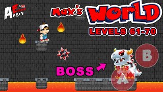 Super Max World Adventure - Levels 61-70 + BOSS / Gameplay Walkthrough (Android Game) screenshot 4