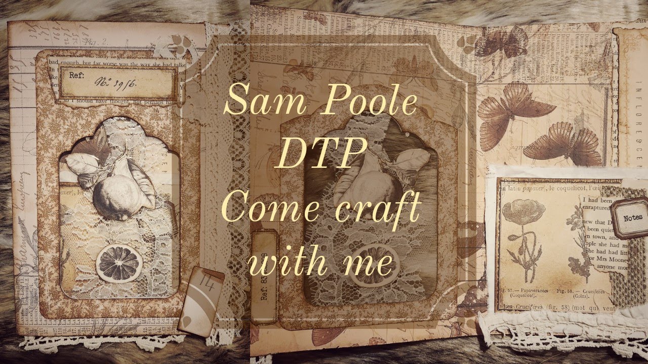 Come faff with me- a Sam Poole DTP- a clear page window, 2 pockets and a scrappy notebook 🥰