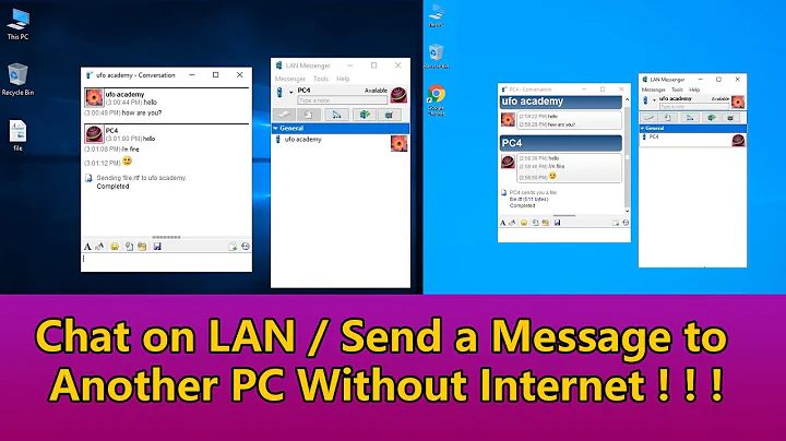 How to install and use LAN messenger / Send Message on LAN