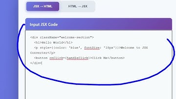 How to Convert & Compile React JSX to HTML & CSS Converter Tool in Browser