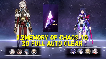 [Honkai Star Rail] Memory of Chaos 10 - E0 Jing Yuan E0 Seele Auto Play Full Stars v1.2