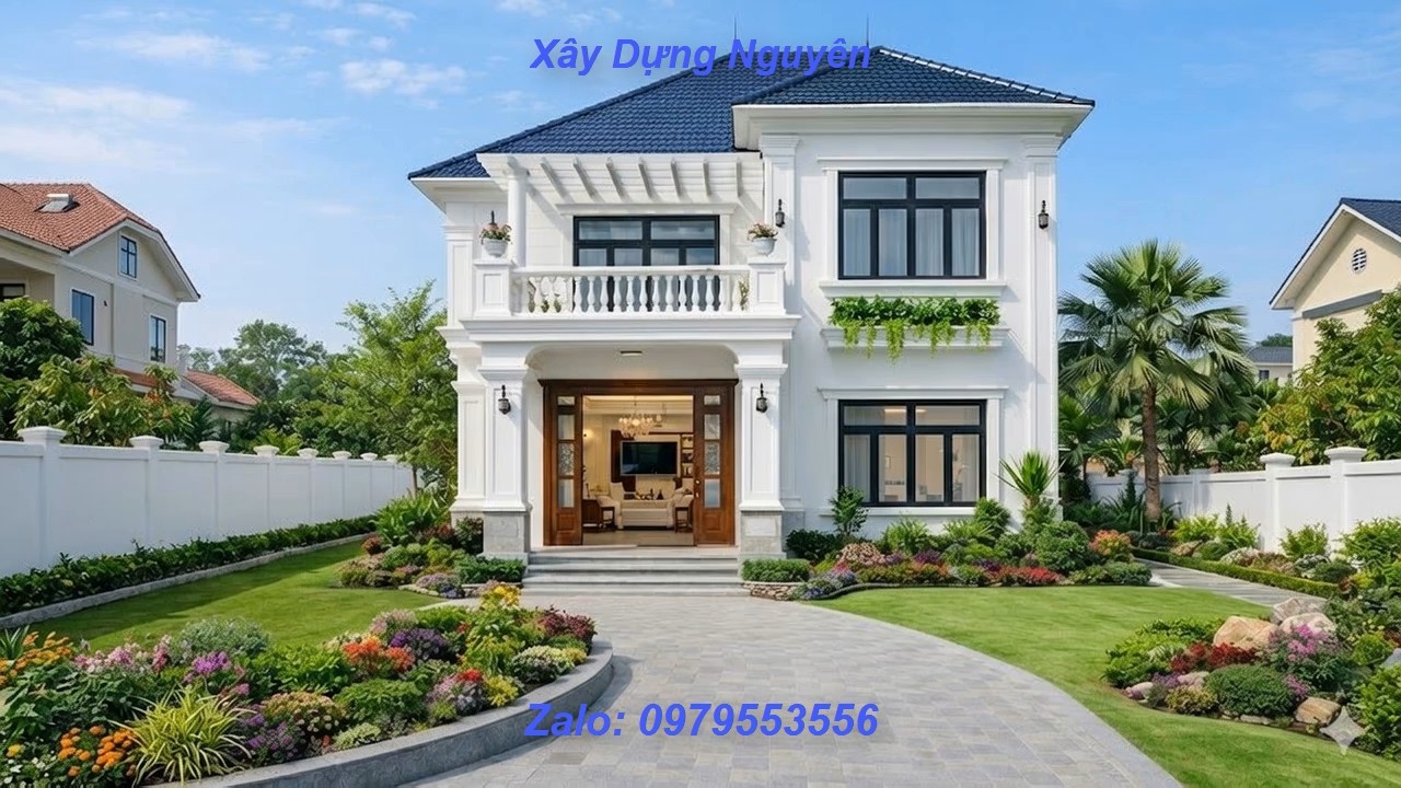 Mẫu Biệt Thự 2 Tầng Mái Nhật Diện Tích 8x15m Thiết Kế 4 Phòng Ngủ #nha2tang #mainhat