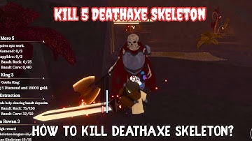 Kill Deathaxe Skeleton in The Forge - Roblox | Chichi Playz #theforge #roblox 