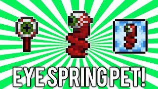 Terraria 1.2: How to get the Eyeball Spring Pet! (Eyespring Summoning Item) @demizegg
