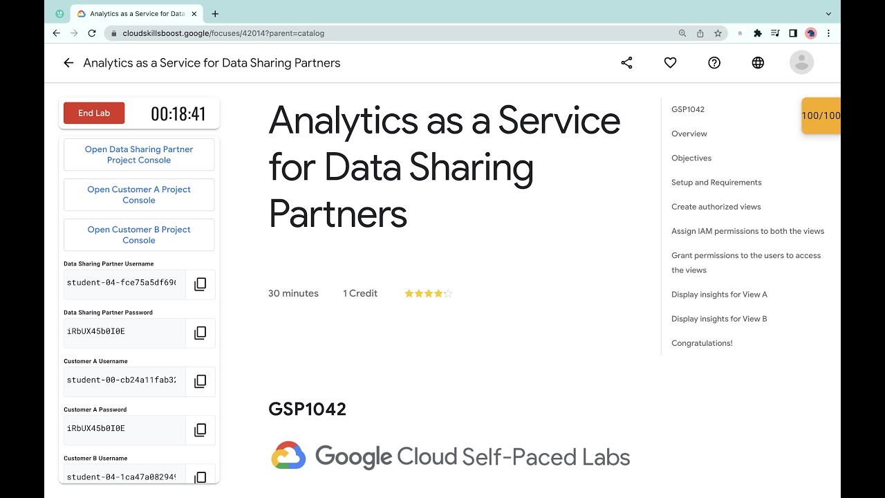 Analytics as a Service for Data Sharing Partners || 