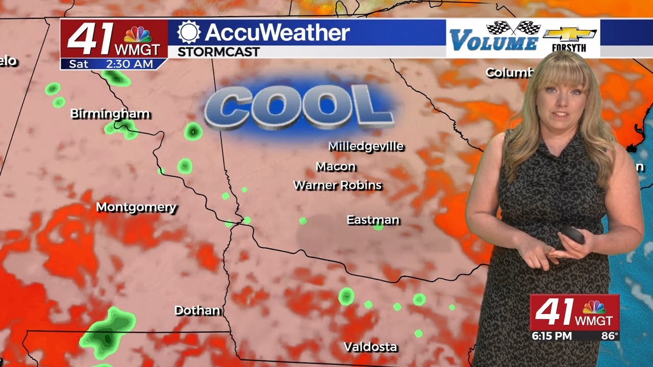 Friday brings cool, dry, and breezy conditions to Middle Georgia - YouTube