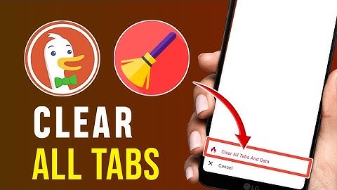 How to Clear all Tabs and Data on Duckduckgo for Beginners (2025) || Tech Insights