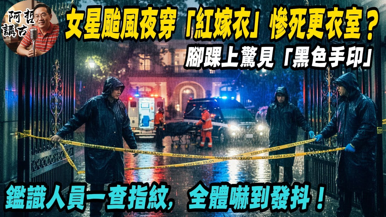 女星颱風夜穿「紅嫁衣」慘死更衣室？腳踝上竟出現「死刑犯的指紋」！老刑警一看檔案嚇瘋：那個人20年前就槍決了！