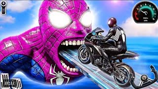 Racing Superhero Bike Stunt Game 3D | Mega Ramp Motocross Race Bike | Android Gameplay screenshot 3