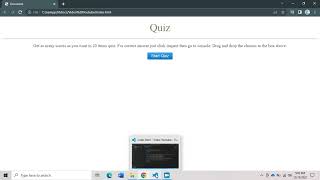 Creating Quiz API with Drag and Drop API HTML, CSS, JS (Part 1)