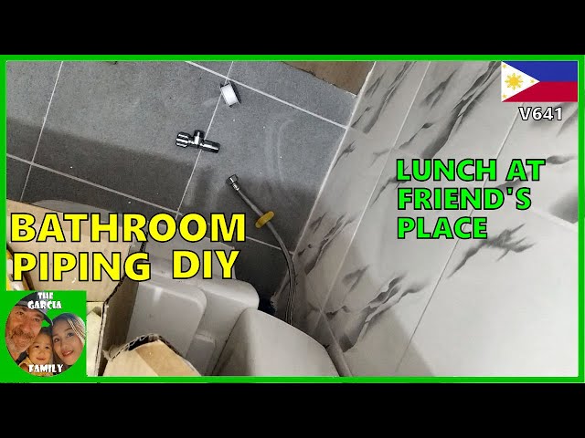 FOREIGNER BUILDING A CHEAP HOUSE IN THE PHILIPPINES - BATHROOM PIPING DIY - THE GARCIA FAMILY class=