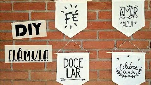 Como fazer uma flâmula de tecido?