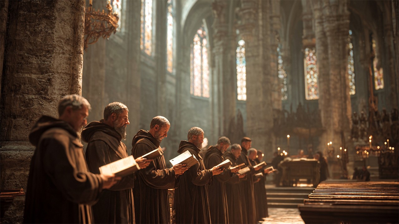 Gregorian Chants of the Monks | Sacred Hymns in the Ancient Monastery