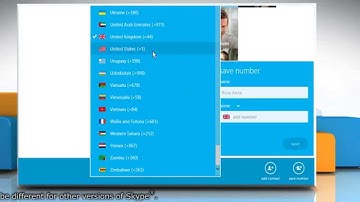 How to add a mobile or a landline contact in Skype® for Windows® 8