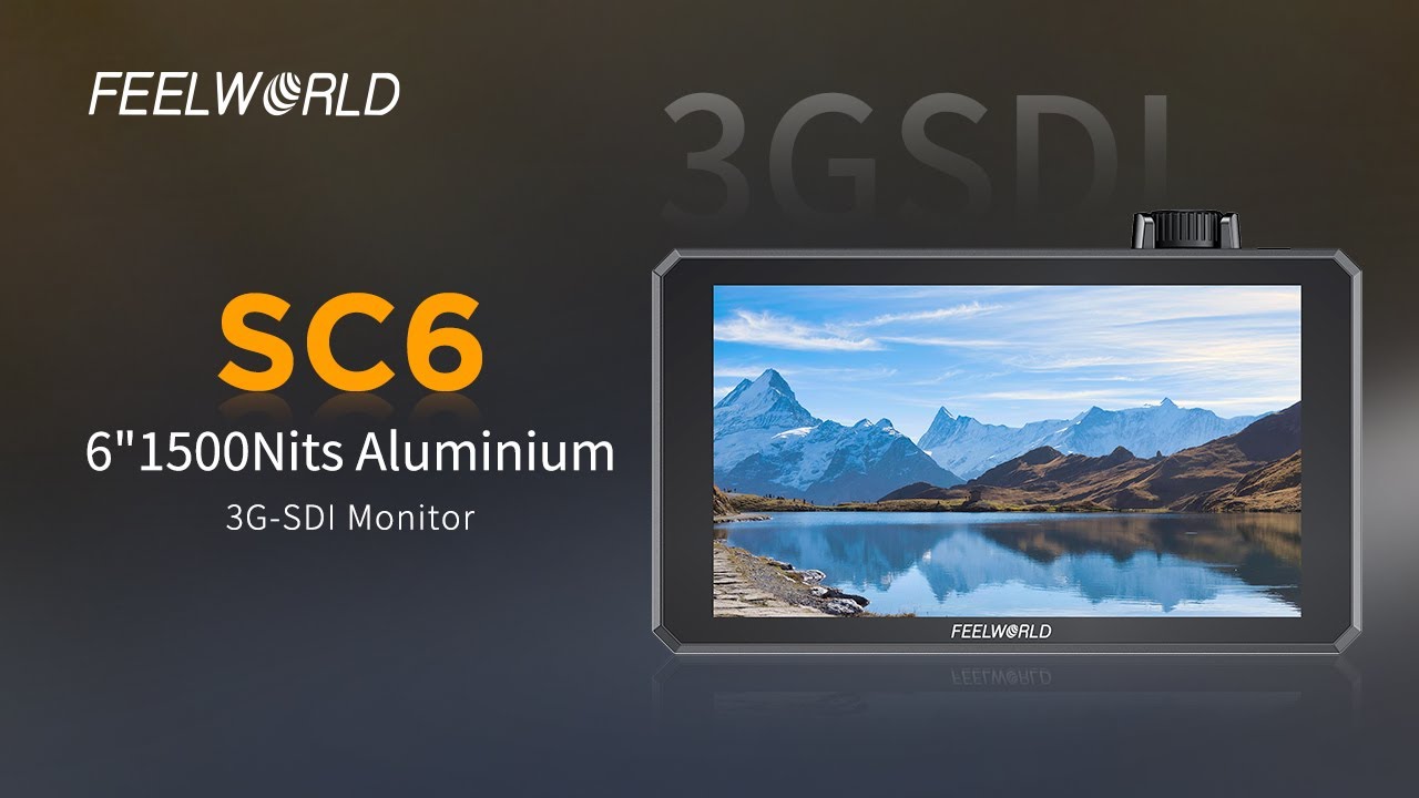 FEELWORLD SC6 6" 1500nits 3G-SDI Aluminium Camera Monitor | Reliable Monitoring for Professionals