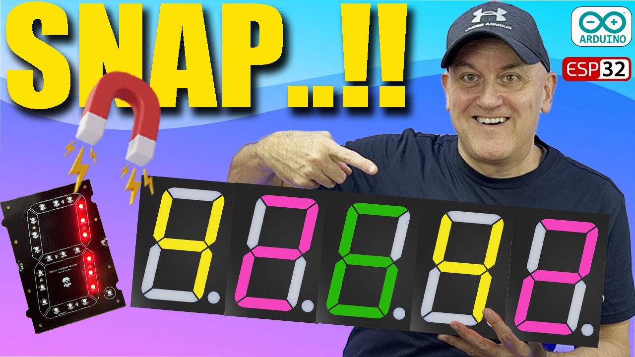 Can’t imagine HOW this DISPLAY led works - MAGNETIC Digital Clock - YouTube