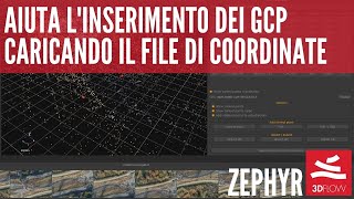 3DFlow Zephyr - Import a coordinate file to speed up GCP insertion