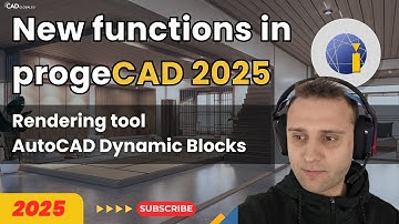 👉New functions in progeCAD 2025 | Rendering tool | AutoCAD Dynamic Blocks | Lifetime License