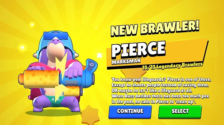 PIERCE | UNLOCK, SKINS, PINS, VOICE LINES | Brawl Stars