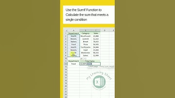 Excel tips tricks | excel short video | Sumif formula in excel |earn money with excel from freelance